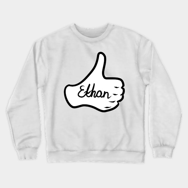 Men name Ethan Crewneck Sweatshirt by grafinya